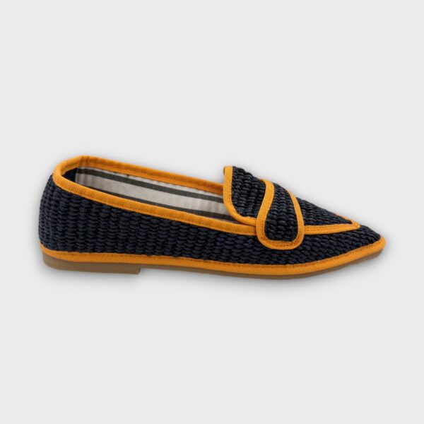 Moc. Punta Rafia Navy - Vivo Mandarina - Imagen 2