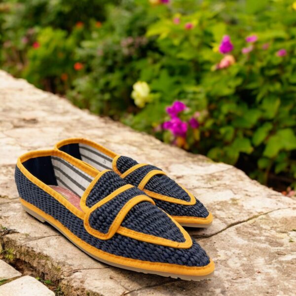 Moc. Punta Rafia Navy - Vivo Mandarina - Imagen 2