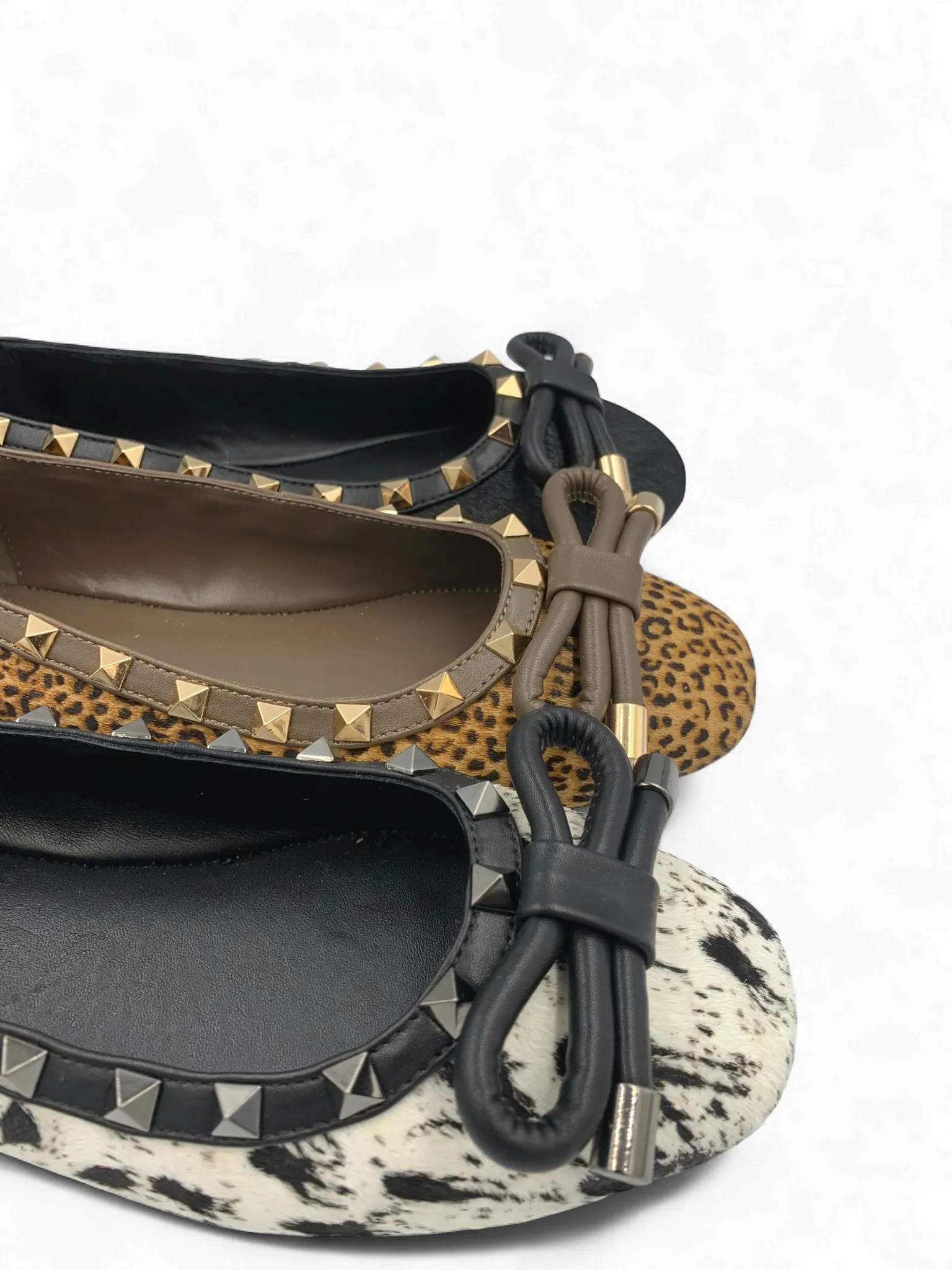 Bailarina Ravenna Venezianas en pony, leopardo y negro con lazo estructurado